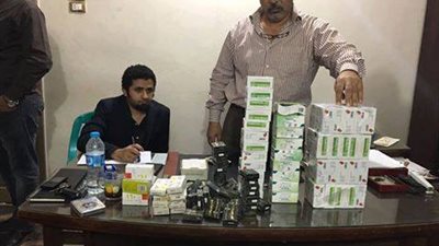 ضبط 6100 قرص ترامادول مهرب ومجهول المصدر داخل صيدلية بالمنوفية