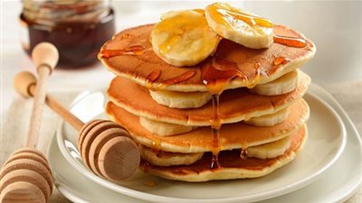 طريقة تحضير بان كيك بالموز المهروس والعسل