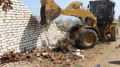 إزالة 137 حالة تعدٍ على أراضي زراعية بقري بني سويف (صور)