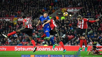 الدوري الإنجليزي.. ليستر سيتي ينهار بثنائية أمام سندرلاند (فيديو)