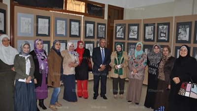 افتتاح معرض فني بكلية التربية النوعية بكفرالشيخ (صور)