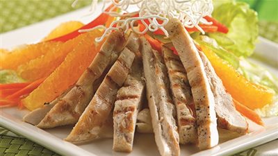 طريقة عمل سلطة الدجاج واليوسفي