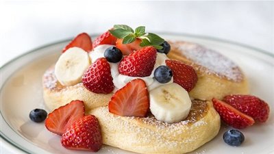 طريقة تحضير وافل بكريمة الجبن والفراولة