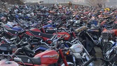 إتلاف 3403 دراجات نارية في حجز المعيصم بعد مزاد علني