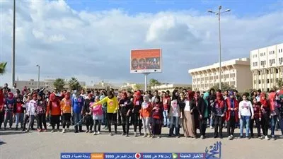 انطلاق المرحلة الأولى لسباق الطريق لطلاب جامعة الفيوم