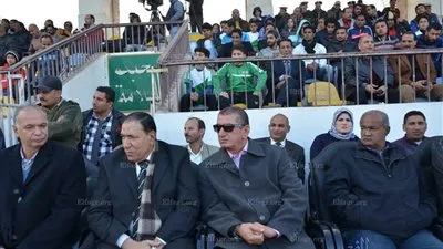 محافظ كفر الشيخ يشهد مباراة فوز كرة القدم على الأوليمبي  