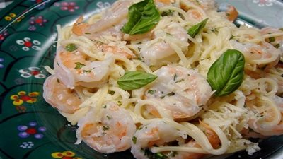 طريقة عمل باستا الفريدو بالروبيان