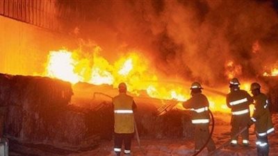 السيطرة على حريق هائل بمصنع رنجة في ميت غمر