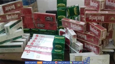 ضبط 545 علبة سجائر مجهولة المصدر في مطروح