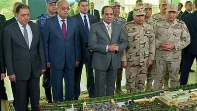 السيسي يفتتح المرحلة الرابعة للمجمع الطبي للقوات المسلحة (فيديو)