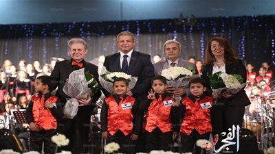 سليم سحاب يكرم جابر نصار ووزيري الشباب والتضامن (صور)