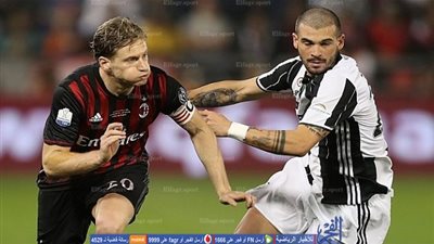 السوبر الإيطالي - شوط أول مثير بين ميلان ويوفنتوس.. وهدف في كل شبكة