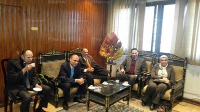 وفد من مركز معلومات الوزراء  في زيارة لدمياط  (صور)