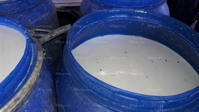 ضبط 9 أطنان ألبان 