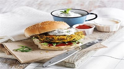 طريقة تحضير برجر الفلافل مع التزاتزيكي