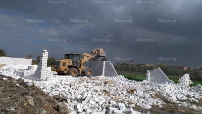 إزالة 22 حالة تعدٍ على الأراضي الزراعية في طوخ 