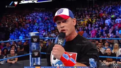 جون سينا يواجه أي جي ستايلز على لقب wwe في رويال رامبل 2017