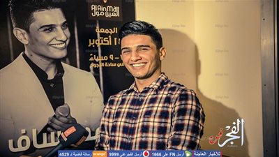 محمد عساف مع مدير أعماله في السويد (صورة)