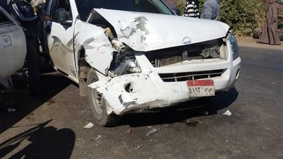 إصابة 4 أشخاص بينهم سيدتين في حادث تصادم بسوهاج