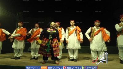 عروض فنية لفرق قصور الثقافة للفنون الشعبية بمهرجان 