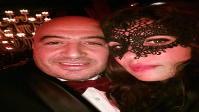 هكذا احتفلت غادة عادل برأس السنة مع زوجها (صور)