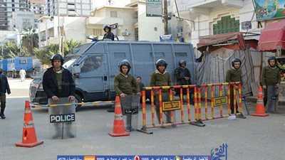 تشديدات أمنية بمحيط ملعب البلدية قبل ديربي المحلة (صور)