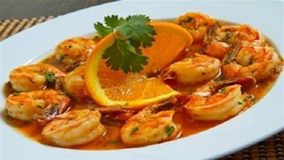 طريقة عمل الجمبري بالليمون والكزبرة