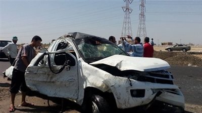 عاجل.. إصابة 10 أشخاص في حادث انقلاب سيارة بالإسماعيلية (أسماء)