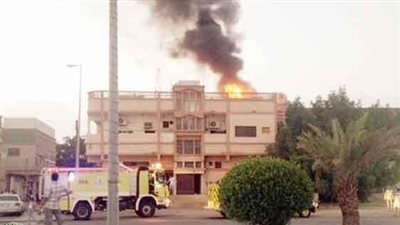 إصابة مواطن اثر نشوب حريق فى منزل بالمدينة المنورة