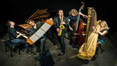 فرقة كوادرو نويفو الألمانية و كايرو ستيبس في زيارة لمعهد الموسيقى العربية (صور)