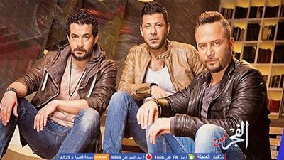 مكسيم خليل وشريف سلامة وإياد نصار في 