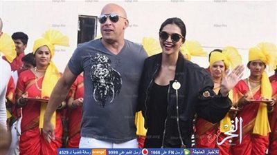 استقبال أسطوري لـ فان ديزل و ديبيكا بادكون في مطار مومباي (صور)