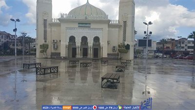 هطول أمطار غزيرة على شوارع دمياط (صور)