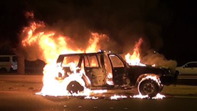 دورية أمنية تتعرض لاعتداء إرهابي في البحرين