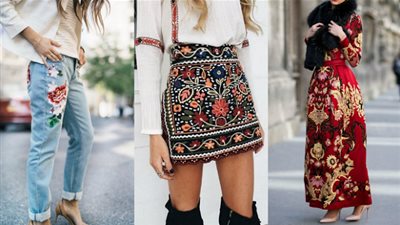 أفكار مختلفة لارتداء الملابس المطرزة بأناقة في الشتاء (صور)