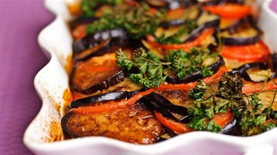 طريقة عمل مسقعة الباذنجان من المطبخ اللبناني