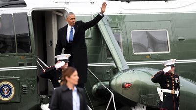 قناة روسية: طائرة أوباما لم تصل لمحطتها الأخيرة بكاليفورنيا 