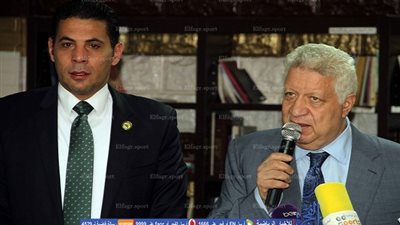 صور المؤتمر الصحفي لمرتضى منصور للإعلان عن قناة الزمالك