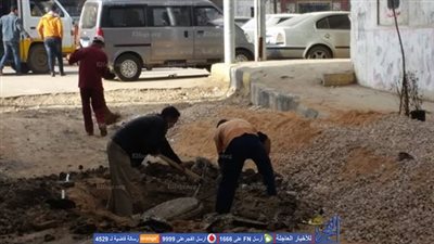  رصف ورفع كفاءة عددًا من شوارع وميادين دسوق (صور)