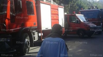 7 سيارات إطفاء للسيطرة على حريق 