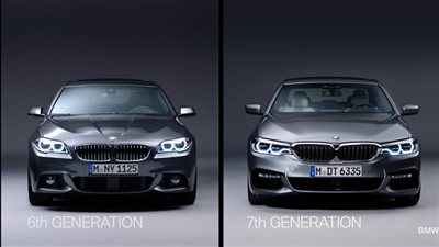 تعرف على الفرق بين بي ام دبليو الفئة الخامسة الجديدة والقديمة (فيديو)