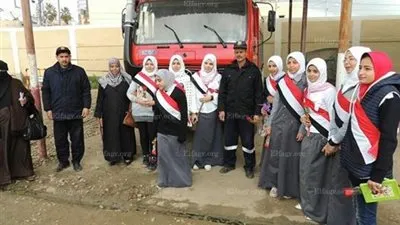  تدريب طلاب مدارس كفر الشيخ على أعمال الحماية المدنية  (صور)