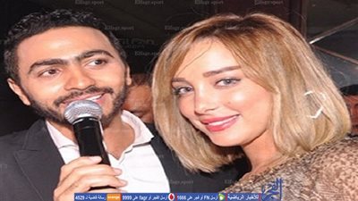 ماذا قال تامر حسني وزوجته المغربية بعد فوز الفراعنة على أسود الأطلسي؟!