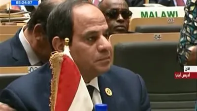 السيسي يوقع بعض القرارات الخاصة بالقمة الأفريقية (فيديو)