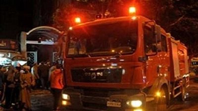 السيطرة على حريق ماسورة غاز بالتجمع الخامس