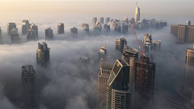 بدء تساقط الثلوج في الإمارات