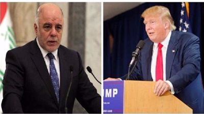 مكالمة هاتفية اليوم بين العبادي وترامب بطلب من الأخير