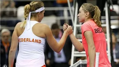 روسيا البيضاء تهزم هولندا في كأس الاتحاد للتنس