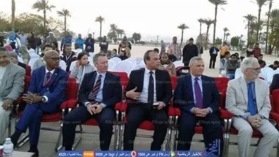 محمود الحلو يشهد افتتاح البطولة الأفريقية للدراجات بالأقصر