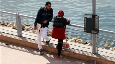 مظاهر احتفال المصريين بعيد الحب (صور)